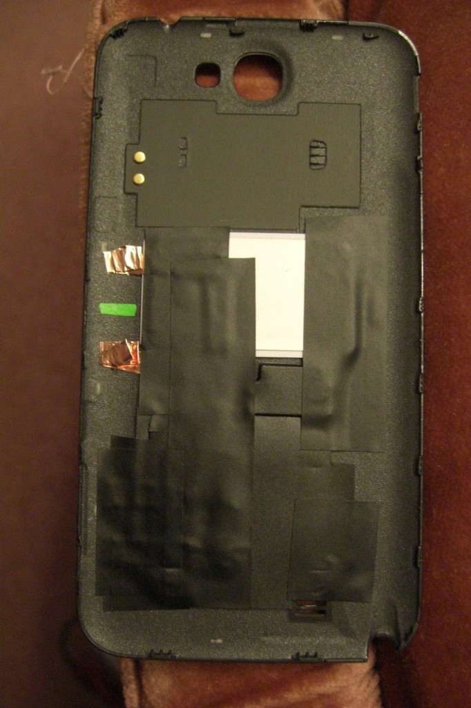 DIY Galaxy Note 2 Wireless Charging (Copper tape method) Qi Wireless